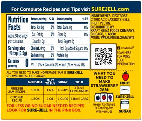Sure Jell Original Premium Fruit Pectin, 1.75 oz Box (Pack of 3)