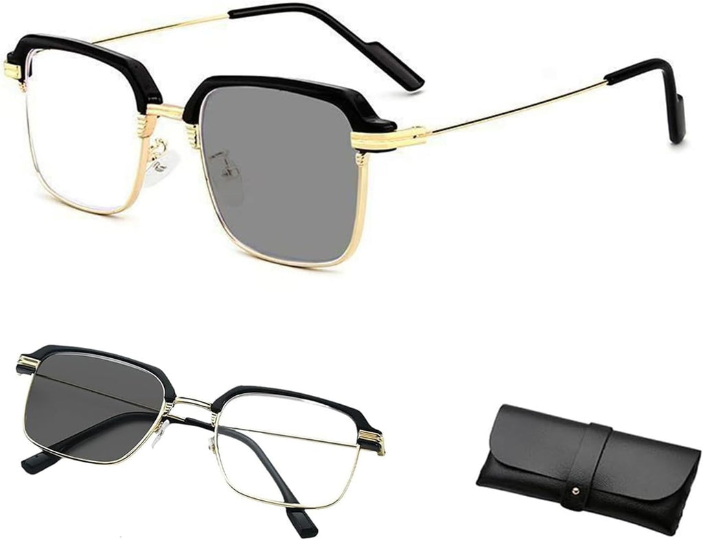 Intelligent Zoom Reading Glasses, Smart Zoom Smart Color Change Glasses, Blue Light Blocking For Women/Men