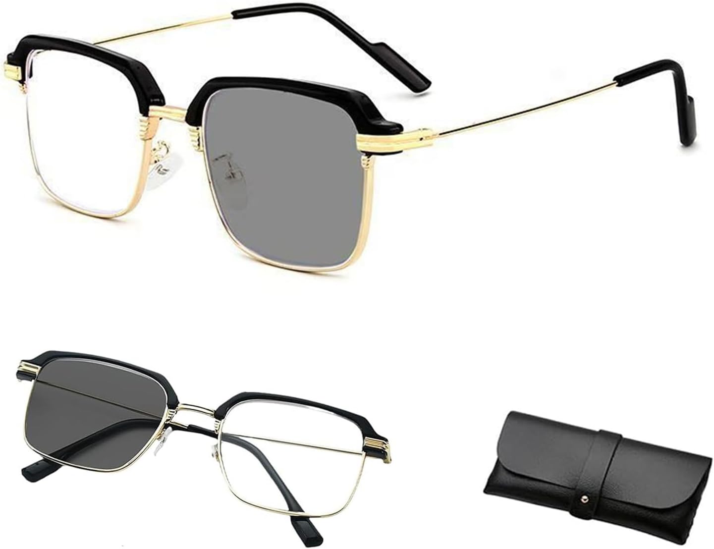 Intelligent Zoom Reading Glasses, Smart Zoom Smart Color Change Glasses, Blue Light Blocking For Women/Men