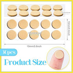 Hicarer 300 Pieces Earring Support Patches Earring Lifters and Backs for Support Pads Waterproof Lifting Patches Ear Lobe Backs(Nude Color,Circle Shape)