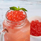 Tea Zone [7 Pounds] Strawberry Popping Pearls for Boba Tea Beverages, Sweets, Ice Cream Topping | B2053