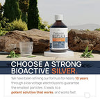 Colloidal Silver Liquid 8 fl oz 30 PPM - Bioactive Hydrosol Silver Water - Natural Immune Support Nano Sol Supplement Solution - Ionic Minerals - Organic Structured Silver
