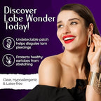 Lobe Wonder - The ORIGINAL Ear Lobe Support Patch for Pierced Ears - Eliminates the Look of Torn or Stretched Piercings - Protects Healthy Ear Lobes from Tearing - 120 Patches - Clear & Latex-Free