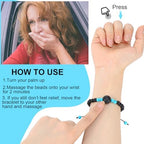 Sureio 6 Pcs Motion Sickness Bracelets Cruise Essentials Adjustable Anti Nausea Wristband for Adults Car Sea Air Sickness Relief