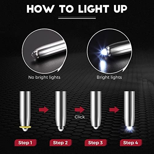 Chinco 5 Pieces Stylus Pen for Touchscreen Devices Multi-Function Capacitive Pen with LED Flashlight 3 in 1 Invisible Metallic Ink Tools with Light(Multicolor)