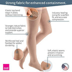 mediven Plus for Men & Women, 20-30 mmHg - Closed toe, Thigh High with Silicone Top Band, Compression Stockings