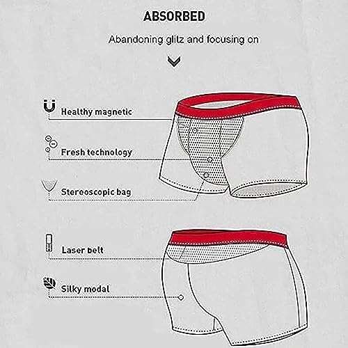 DaoGeSir Magnetic Therapy Energetic Men Pant 3-Packs Health Care Enlargement Panties Tourmaline Prostate Therapy Panties