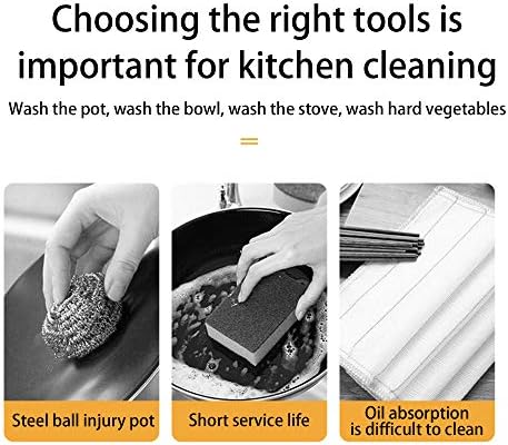 Natural Sisal Dish Washing Brush Bamboo Round Scrub Brush Pots Pans Vegetables Household Cleaning Brush… (Sisal)