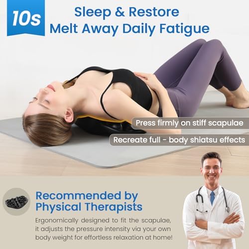 Shoulder Blade & Trapezius Trigger Point Massager, Upper Back Stretcher for Shoulder Back Pain Relief, Posture Correction & Muscle Relaxation, Ideal Gift for Elders