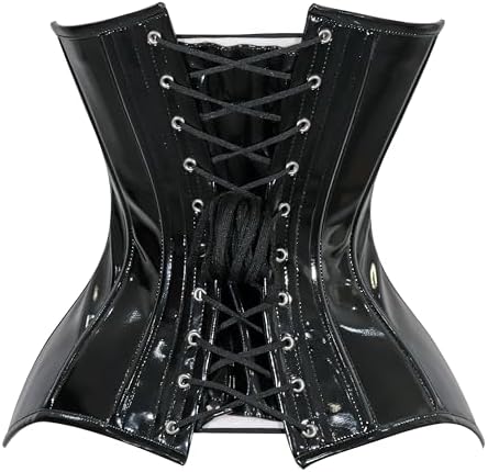 Daisy corsets Women's Daisy Corsets Womens Patent Pvc Vinyl Overbust Corset Bustier Top & Plus Size