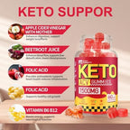 Keto ACV Gummies for Weight Loss - Delicious 1500MG Apple Cider Vinegar with Mother, Probiotics, Vitamins B6 & B12 - Sugar Free, Vegan & Non-GMO - Supports Gut Health, Metabolism & Fat Burn for Women