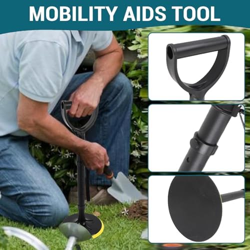 Standing Assist Aid for Elderly Mobility Tool for Safe Rise from Floor to Ground with 7 Adjustable Heights Design Ideal for Indoor, Garden, and Outdoor Work
