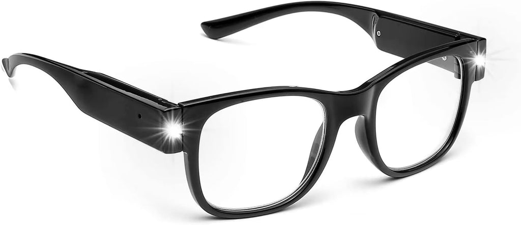 OKH Reading Glasses with Lights, Bright LED Readers, USB Rechargeable Flashlight Eyeglasses for Men Women