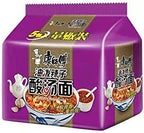 Infinitely Great Home Decor Center 5PCS/Pack Kangshifu Chinese Food Snack Instant Noodles Master Kong 康师傅方便面 (油泼辣子酸汤面)