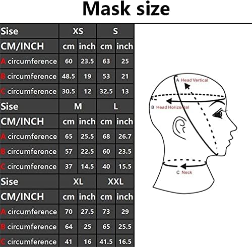 Latex Head Cover Sexy Rubber HeadMask Latex Hood exposed mouth for Cosplay Party Club Wear (XL)
