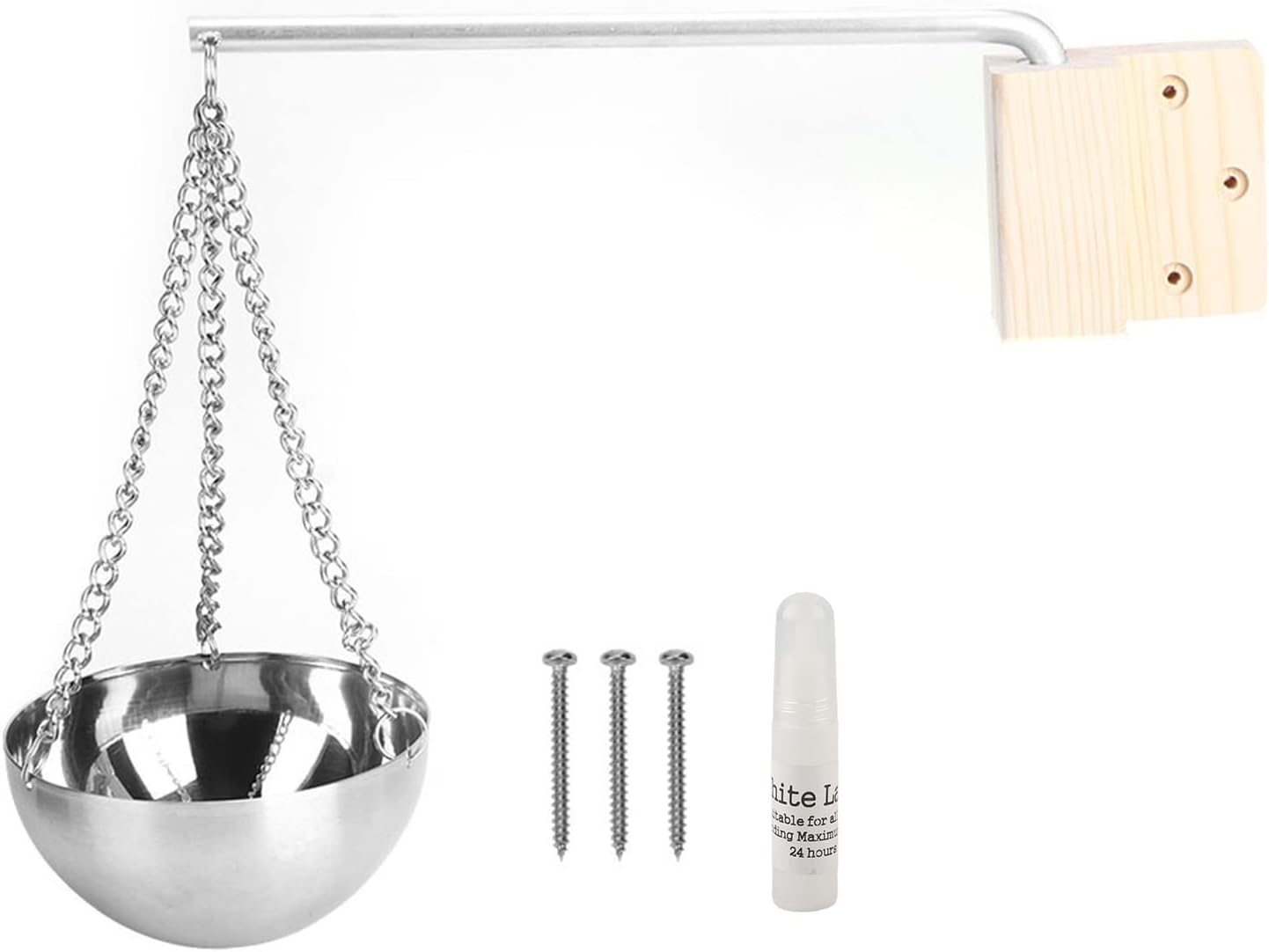 LIZEALUCKY Stainless Steel Sauna Aroma Oil Cup Hanging Aromatherapy Oil Holder Diffuser Aroma Bowl for Sauna and Spa Room Accessories