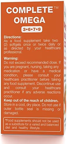 Nattura Complete Omega 3-6-7-9, Pure Sea Buckthorn Oil, European Quality, from Unrefined, Cold Pressed Whole Sea Buckthorn Wild Berries - Non-GMO, Certified Kosher, Gluten-Free 1 Bottle - 60 Capsules