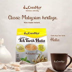 Authentic Chek Hup/Teh Tarik 3 In 1 Instant Milk Tea Beverage/Fragrant Black Tea With Premium Rock Sugar/Pure Ginger Extract Added For Extra Zing/Classic Taste, Spicy Finish/12s x 40g