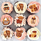 Edible 40Pcs Highland Cow Cupcake Toppers Farm Animals Cupcake Picks Highland Cow Theme Baby Shower Kids Birthday Party Cake Decorations Supplies