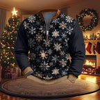 Men's Nightmare Before Christmas Sweatshirt Quater Zip Fleece Pullover Graphic Big and Tall Comfy Hoodies