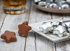 Madelaine Chocolate Silver Stars - Easter Candy Party Favors - 24 Milk Chocolate Candy Individually Wrapped In Silver Foil for Party Decorations 8 Oz Bag