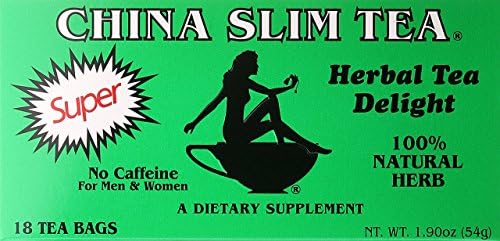 China Slim Tea Super Slim Dieter's Delight All Natural 18 Tea Bags - SET OF 3
