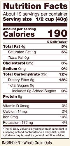 Bob's Red Mill Gluten Free Old Fashioned Rolled Oats, 32oz (Pack of 1) - Non GMO, Whole Grain, Vegan, Kosher