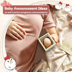 Egg Baby Announcement Reveal Ideas, Surprise Pregnancy Announcement Wood Box for Grandparents Husband Parents Friends, Baby Fun Gifts Box Idea