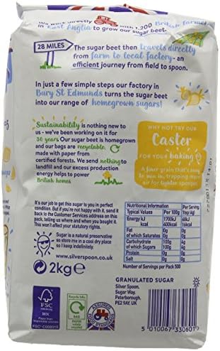 Askshy Silver Spoon Granulated Sugar, 2 kg (Pack of 1)
