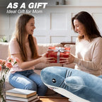 Shark Heating Pad for Period Cramps & Menstrual Pain Relief, Cute Heated Stuffed Animal Heating Pad Plush, Portable USB Heated Toy with Auto Shut Off for Women & Girls, Gift for Mom