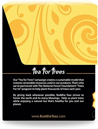 Buddha Teas - Solar Plexus Chakra Tea - Organic Herbal Tea - For Personal Power - With Rosemary, Ginger, Orange Peel & Citrine Essence - 100% Kosher & Non-GMO - 18 Tea Bags (Pack of 1)