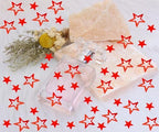 ONLYKXY 500Pcs Star Table Confetti Decor Glitter Confetti Table Confetti Star Decoration for Birthday Wedding Foil Theme Christmas Thanks Giving Party Valentine's Day Scatter Bless Confetti (Red)