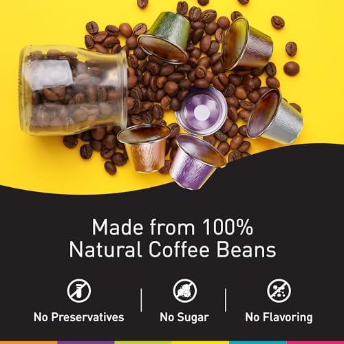 Bestpresso Coffee for Nespresso Original Machine 120 pods Certified Genuine Espresso Variety Pack Pods Compatible with Nespresso Original