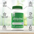 Health Thru Nutrition Ubiquinol 100mg 360 Softgels as Kaneka QH Reduced CoQ-10 | Stabilized - 3rd Party Tested | Enhanced Bioavailability | Cardiovascular & Mitochondria Function Support | Non-GMO