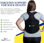 TLSO Thoracic Full Back Brace - Medical Grade Spinal Support for Kyphosis, Scoliosis, Compression Fractures & Post-Surgical Care PDAC L0456/L0457 - Universal Fit 23-50″