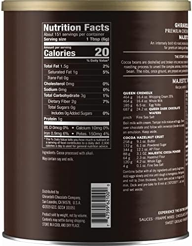 Ghirardelli Majestic Dutch Processed Cocoa Powder, 2 lb