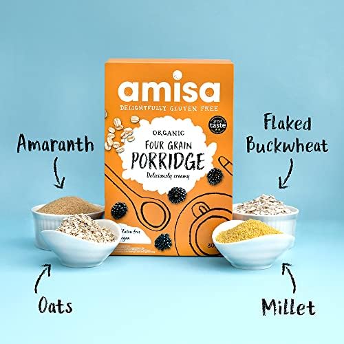 Amisa Organic - Gluten Free Four Grain Porridge - 300g (Pack of 3)