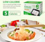 Soeos Konjac Noodles, Shirataki Noodle, 9.5 oz (270g)*6 Packs, Low Calorie, Low Carb, Keto and Paleo Friendly, 3 Variety Noodles, Fettuccine, Angel Hair, Spaghetti, Total 57 Ounce