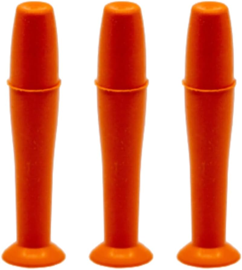 DMV Ultra Hard Contact Lens Remover **NOT for Soft Lenses** (Orange, 3 Count (Pack of 1))