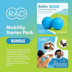RAD Mobility Starter Pack for Myofascial Release, Muscle Recovery, and Tension Relief – Includes Exercise Foam Roller, Peanut Massage Ball, and Massage Stick
