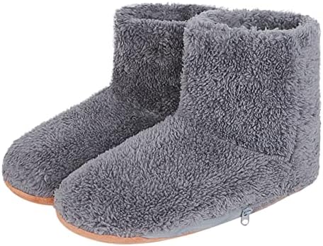 ITODA USB Heating Booties Electric Heated Foot Warmers Slippers Office Home Under Desk Watching TV Warmth Bed Sleeping Travel Unisex Shoes for Men and Women
