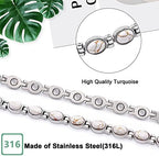 JEROOT Ultra Strength Magnetic Bracelet for Women | 3500-6000 Gauss Neodymium Magnets | Magnetic Therapy Jewelry with Adjustable Tool & Gift Packaging