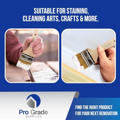Pro Grade - Chip Paint Brushes - 96 Ea 3 Inch Chip Paint Brush Light Brown