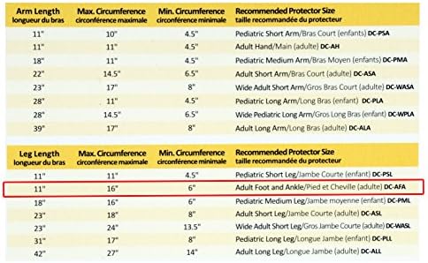 Drycast Waterproof Cast Covers DC-AFA (Adult Foot And Ankle)