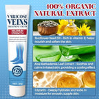 Bellisinno Varicose Veins Treatment for Legs, Varicose Veins Cream for Spider Veins, Relaxing Leg Cream Formula to Improve Circulation, Soothe Tired Legs and Reduce Heaviness