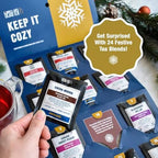 Tiesta Tea 2025 Advent Calendar, 24 Unique Mother's Day Loose Leaf Blends, Limited Edition Holiday Tea Gift Set, Perfect Variety Pack for Tea Enthusiasts