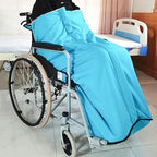 Winter Thicken Wheelchair Warmer Blanket for Adults, Waterproof Fleece Lined Wheelchair Cozy Cover with Zipper, Lap Blanket for Elderly, Warm Covers Leg and and Lower Body