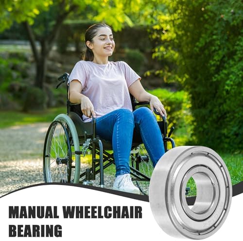 Wheelchair Bearing Accessories 4-Pack Front Wheel Bearings 1.06 Inch Replacement Parts for Manual Wheelchair and Drive Walker Fork Stem Bearings