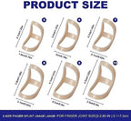 Soft Home 6 Pack Oval Finger Splints Waterproof Finger Splint for Arthritis, Trigger Finger,Mallet Fingers - Trigger Finger splints For Thumb, Index, Middle, Pinky or Ring Finger
