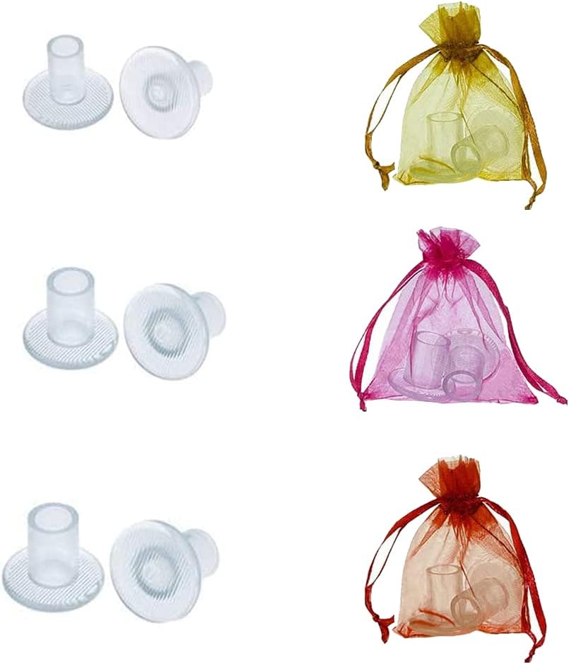 FARCURN Clear High Heel Protectors，FARCURN 3 Size Soft Heel Covers for Walking on Grass and Uneven Floor(S/M/L) (3 Pair (Pack of 1))